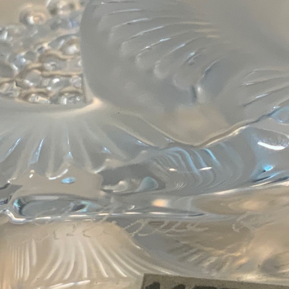 Lalique Anemone Glass Flower "Deux Fleurs" Perfume Bottle, Frosted Flowe… - Picture 6 of 6